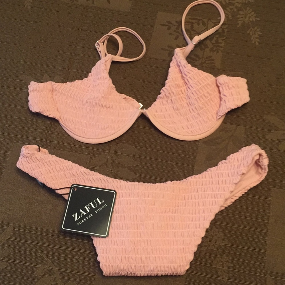 ZAFUL Smocked Bikini Set
